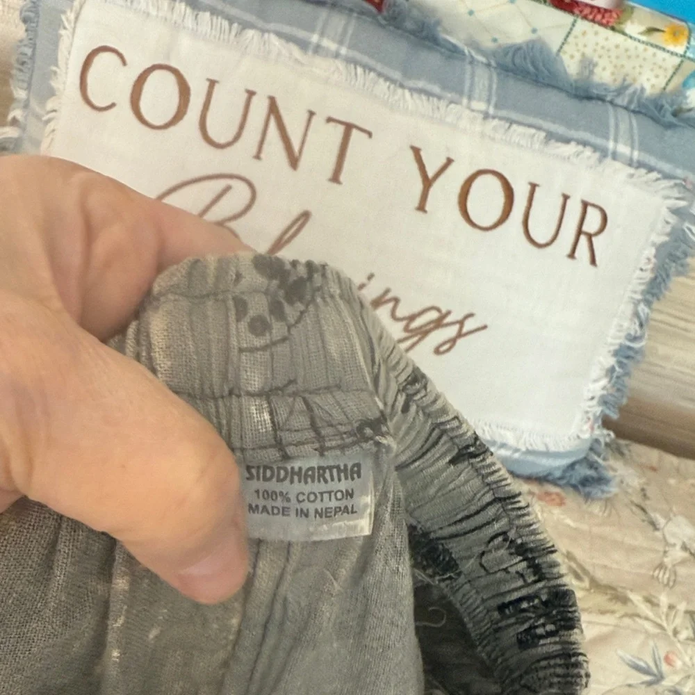 Patchwork Bohemian Harem Pants NWOT - Picture 8 of 16